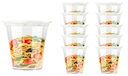 24oz(710ml) 10pc/set Deep Round Food Container, Microwavable, Clear Lid (12 set/ctn)
