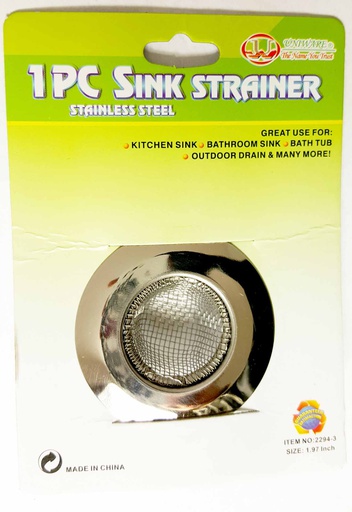 [2294-3] 2&quot; 18/8 Stainless Steel Sink Strainer (144 pcs/ctn)