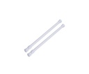 2pc 9.8"~17.7"(28~45cm) Adjustable Steel Shower Rod, White (24 pcs/ctn)
