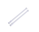 2 pc 13.8"~23.6"(35~60cm) Adjustable Steel Shower Rod, White (24 set/ctn)