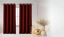54"x84" Nora 90% Blackout Grommet Window Curtain, Solid Color, 100% Polyester (12 pc/ctn)