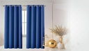 54"x84" Nora 90% Blackout Grommet Window Curtain, Solid Color, 100% Polyester (12 pc/ctn)
