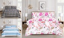 Full Size Comforter, 100% Microfiber, 80 GSM, 200g Filling, Assorted 3 Designs (6 pc/ctn)