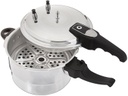 4 Liter Aluminum Pressure Cooker with Steamer (6 pcs/ctn)