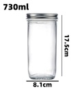 730ml (24.7oz) Glass Jar with Double Wall Tin Lid (24 pc/ctn)