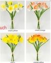 6 Heads Daffodil , dia 8cm, 35cm, Assorted Color (132 pack/ctn)