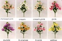12 Heads Lily(6 Flowers + 6 Buds), Flower dia 20cm, 65cm, Assorted Color (24 pc/ctn)