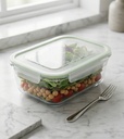 3.8QT(3600ml) 14.2"x9.8"x3.2" Rectangular Glass Oven Safe Baking Dish with PE Lid (6 pc/ctn)