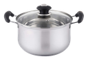 Stainless Steel Sauce Pot with Glass Lid 5.0QT 9.0" (6 pcs/ctn)