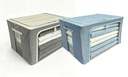 100LT Storage Box PVC Window PE Coating, Assorted Color, 60*42*40cm (12pcs/ctn)