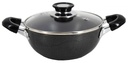 7.9" Non-Stick Pfluon Coat Casserole w Glass Lid (6 pcs/ctn)