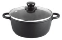 4.4QT Non-Stick Pfluon Coat Casserole w Glass Lid (6 pcs/ctn