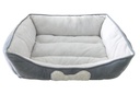 Gray Plush Pet Bed (18 pc/ctn)