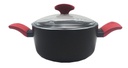 7.8" Super Quality Non-Stick Casserole with Lid, Induction Compatible Bottom (4 pcs/ctn)