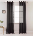 54"x84" Black Window Curtain (12 pcs/ctn)