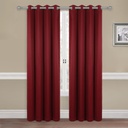 54"x84" 100% Blackout Red Window Curtain (12 pcs/ctn)