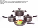 7 pc Non-Stick Pfluon Coated Cookware Set (4 sets/ctn)