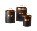 3 pc Black Copper Canister (12 sets/ctn)