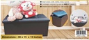 30"x15" Black Leather Container (3 pcs/ctn)