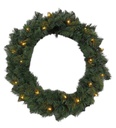 17.7" 15 LED Lights Christmas Wreath (12 pcs/ctn)