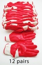 12 Pair 60g Red Latex Palm Coated Glove (20 dozen/ctn)