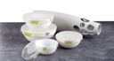 4 pc Lotus Flower Food Storage Bowl (12 sets/ctn)