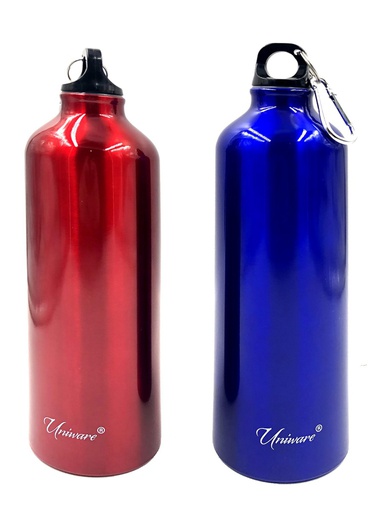 [2431] 25oz Aluminum Water Bottle, Mixed Colors (48 pcs/ctn)