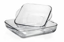 Borcam 2 pc 1950ml and 3200ml Glass Bakeware Set (4 sets/ctn)