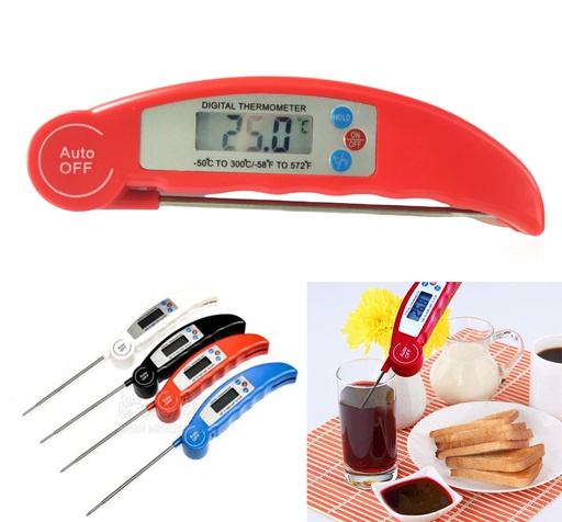 [8763] Digital Meat Thermometer, Mixed Colors (240 pcs/ctn)