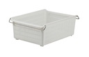 25x35x14cm Stackable Basket with Handle (12 pcs/ctn)