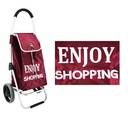 Aluminum Shopping Cart with Polyester Bag (6 pcs/ctn)